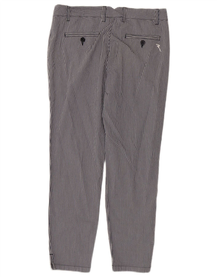 Chervo Γυναικείο Slim Casual Παντελόνι IT 44 Medium W38 L26 Black Gingham