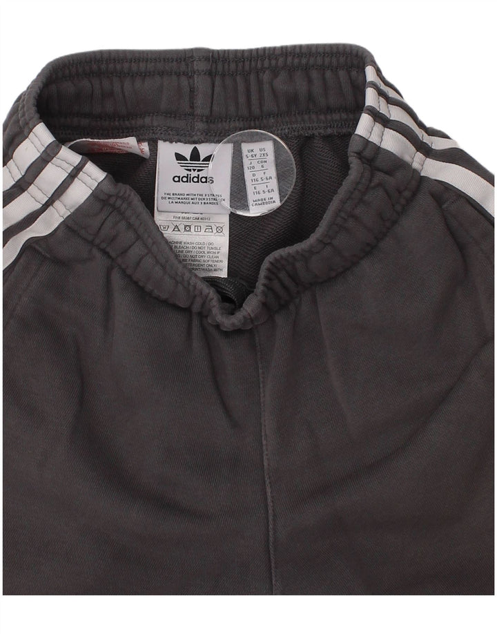 Adidas Boys Sports Short 5-6 Years Grey Cotton Sports