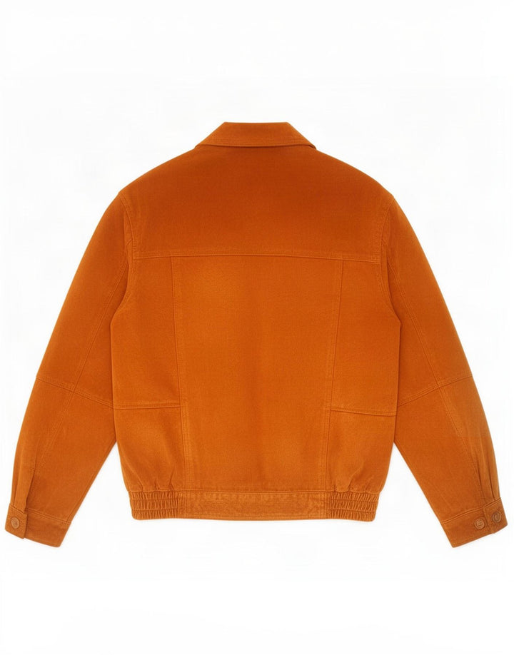 Kingfield Ανδρικό Suede Bomber Jacket UK 40 Large Brown Δερμάτινο
