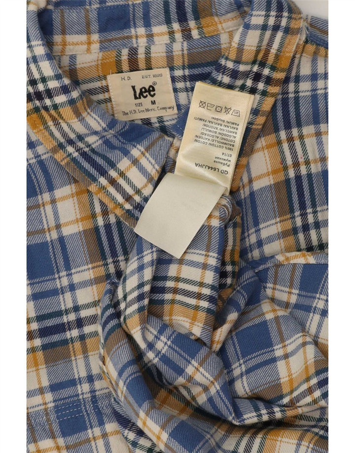 Ανδρικό πουκάμισο Lee Flannel, μεσαίο μπλε βαμβακερό