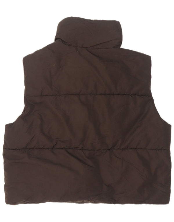 Zara Womens Oversized Padded Gilet UK 14 Medium Black Polyester