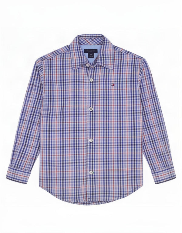 Βρεφικό πουκάμισο Tommy Hilfiger Boys 18-24 Months Blue Gingham Cotton
