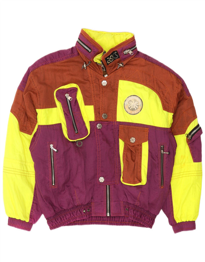 Ανδρικό τζάκετ σκι με κουκούλα Asics UK 44 2XL πολύχρωμο μπλοκ