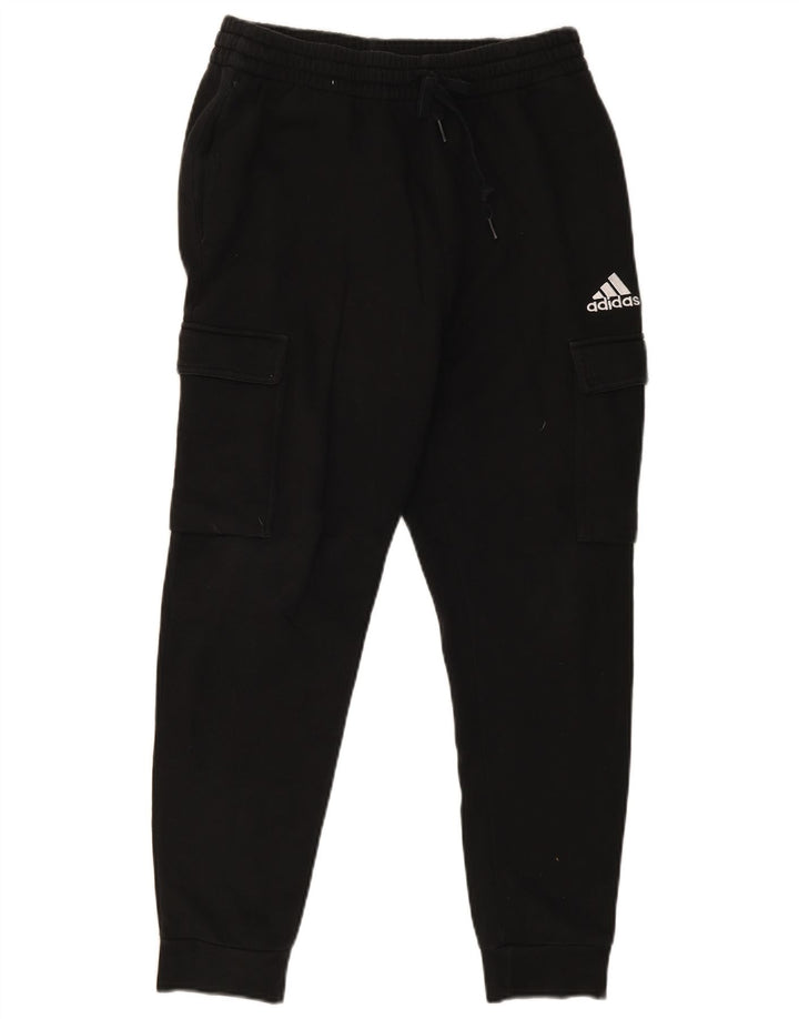 Ανδρική φόρμα Adidas Cargo Παντελόνι Joggers Μεσαίο μαύρο βαμβακερό