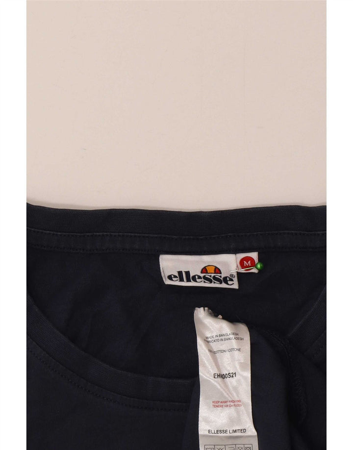 Ανδρικό T-Shirt Ellesse Top Medium Navy Blue Βαμβακερό