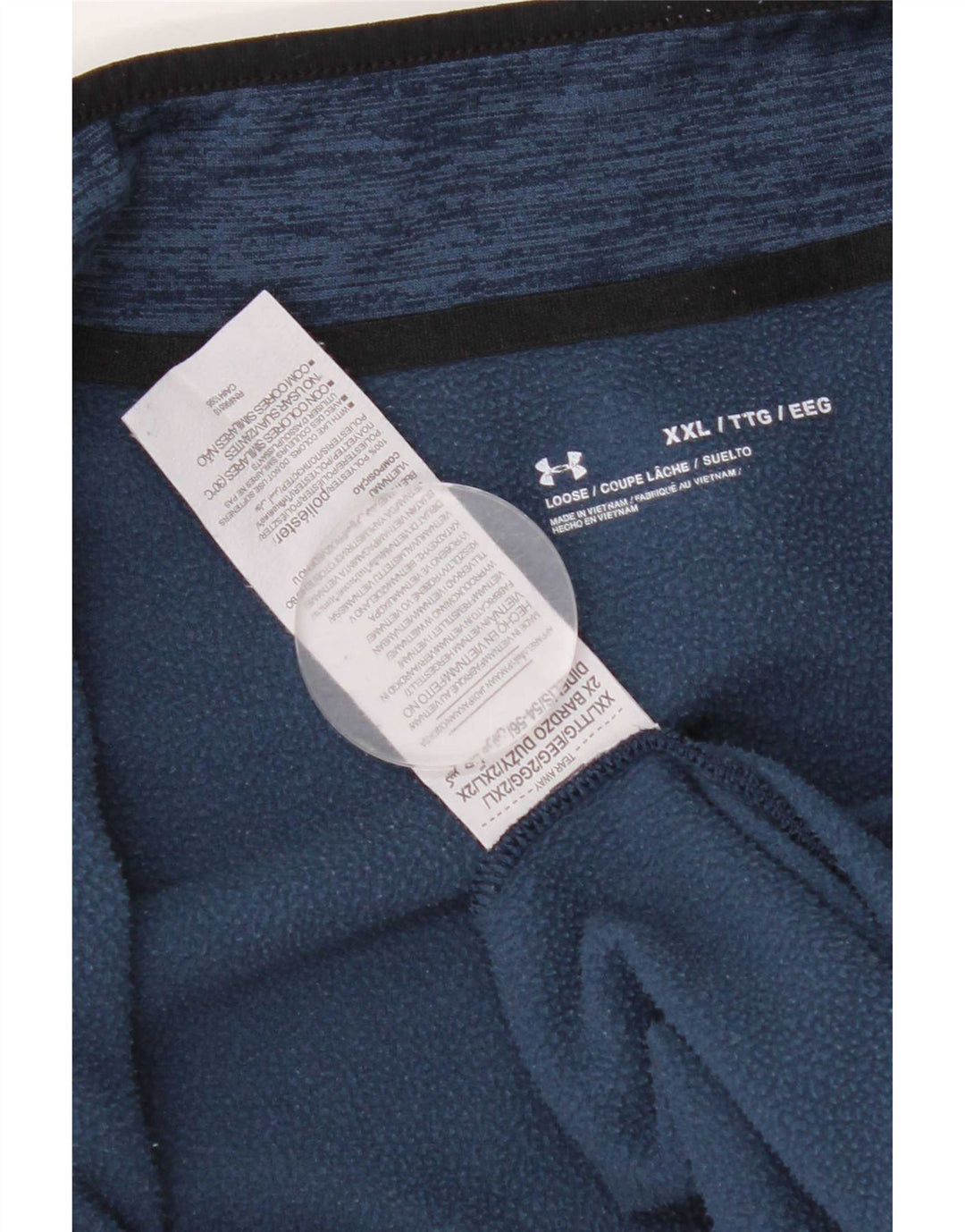 Under Armour Ανδρική φόρμα πουλόβερ με φερμουάρ Top 2XL Blue Flecked