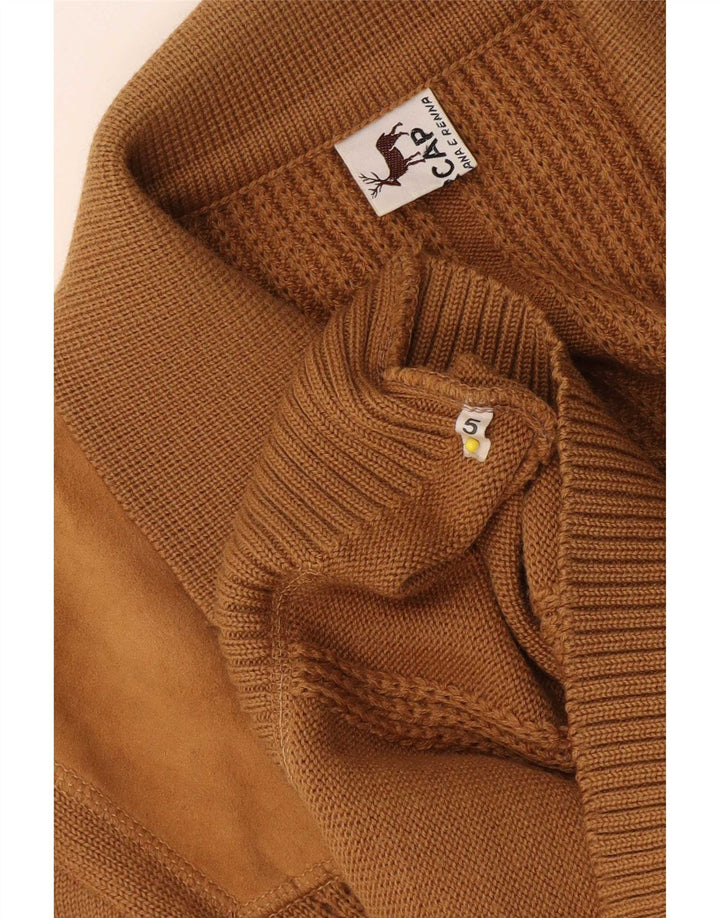 Vintage Γυναικεία Ζακέτα UK 14 Medium Beige