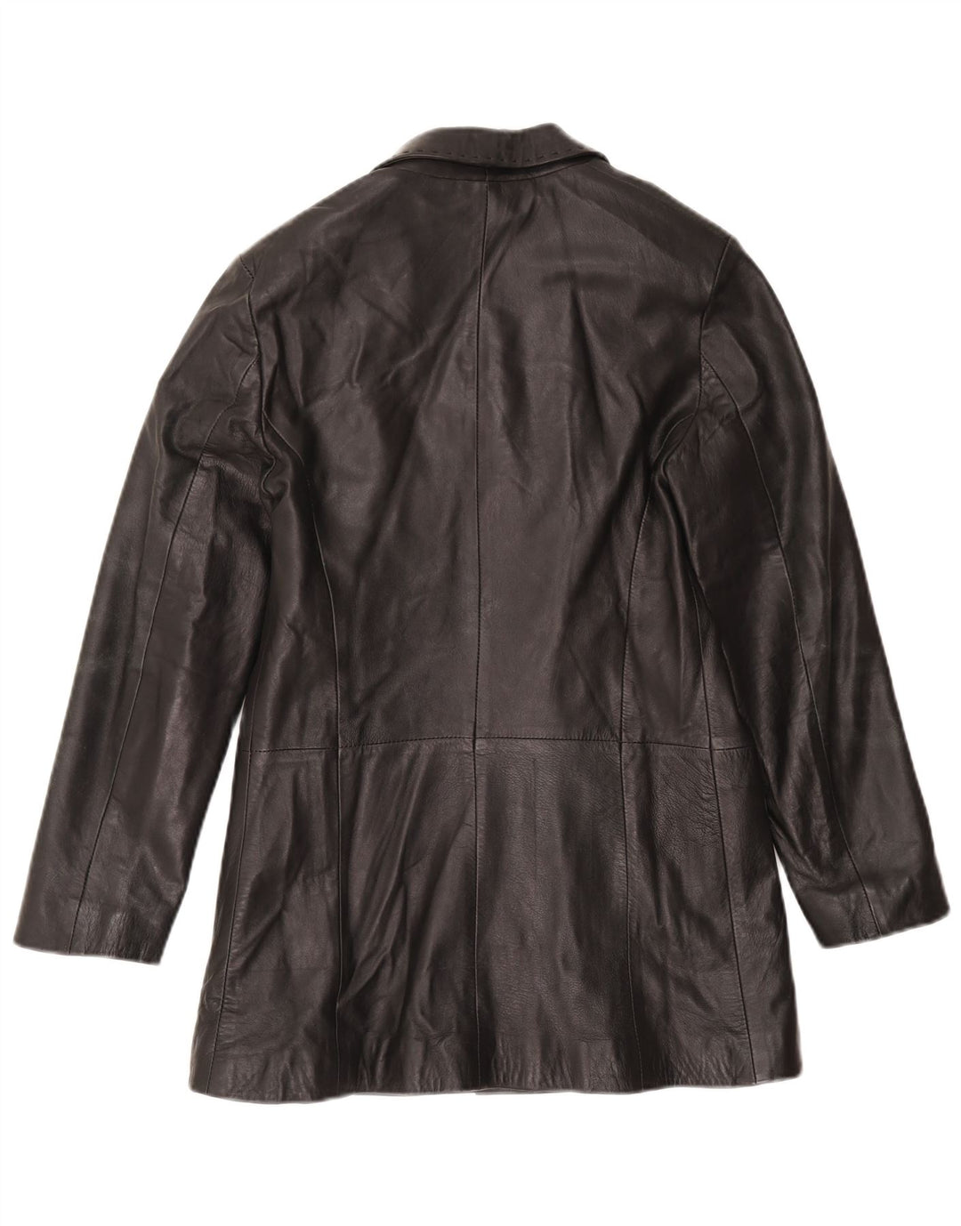 Mira Furs Γυναικείο Δερμάτινο Παλτό IT 42 Medium Black Leather