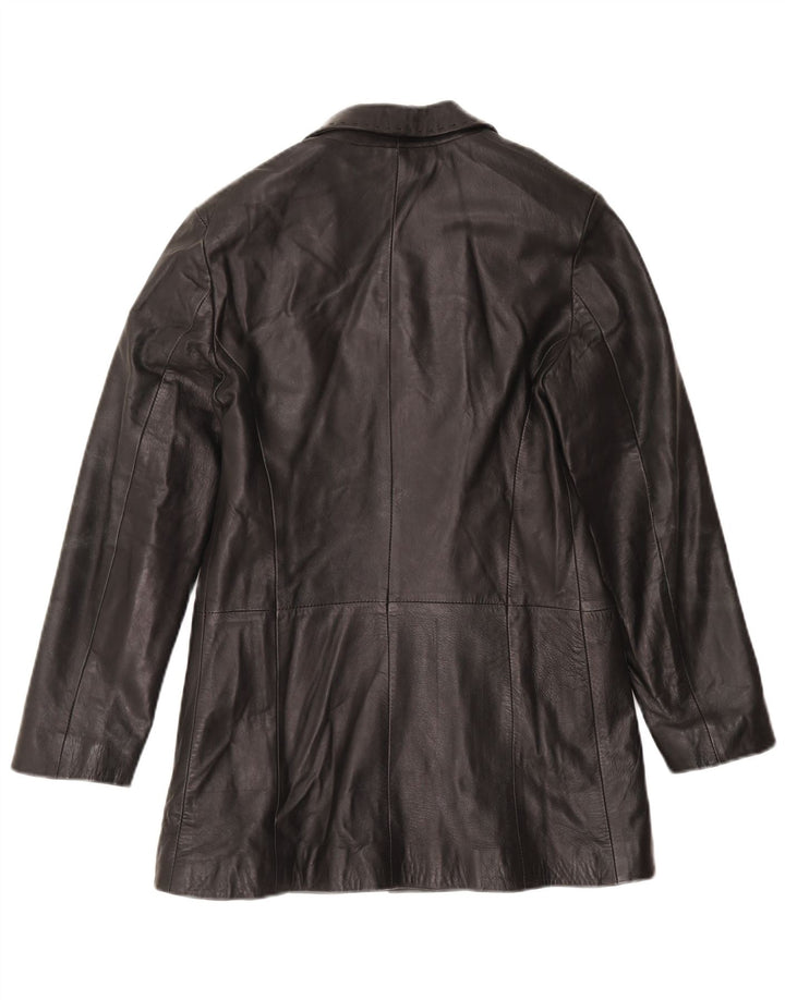 Mira Furs Γυναικείο Δερμάτινο Παλτό IT 42 Medium Black Leather