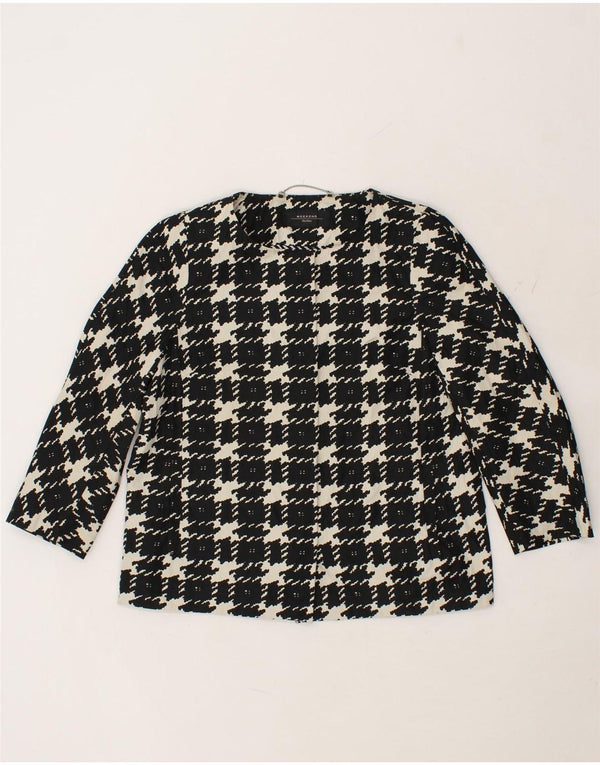 MAX MARA Γυναικείο σακάκι UK 12 Medium Black Check Polyester