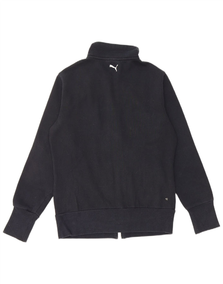 Γυναικεία φόρμα PUMA Graphic Top Jacket UK 12 Medium Black Cotton