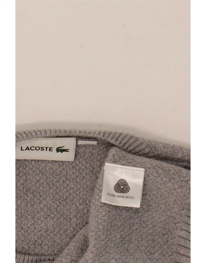 Γυναικείο πουλόβερ Lacoste Crew Neck Jumper UK 10 Small Grey Wool
