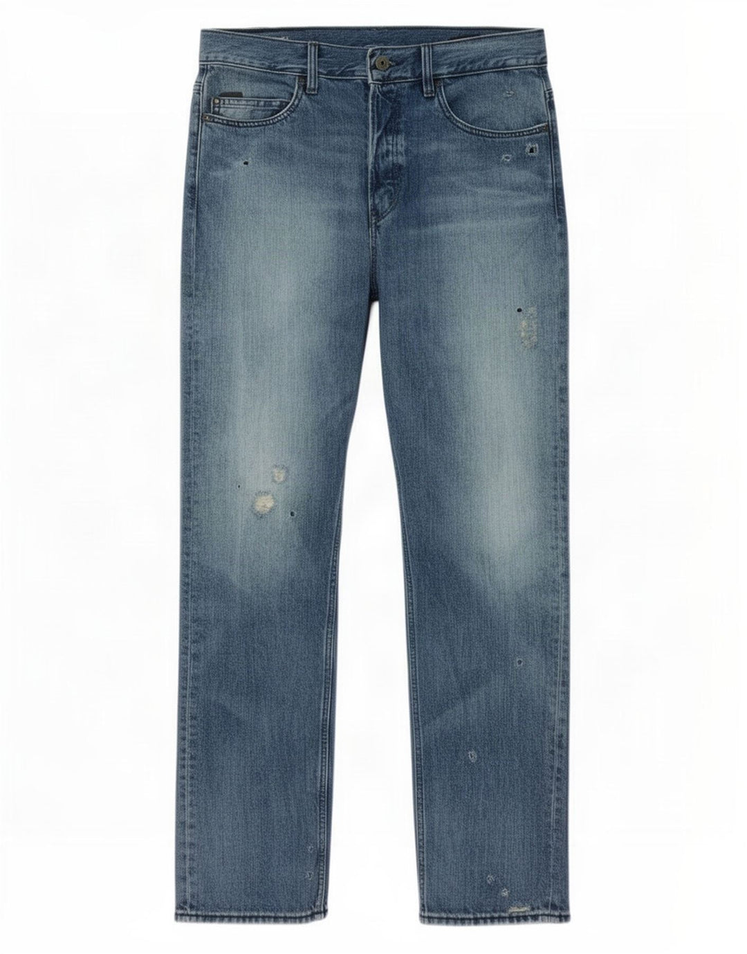 G-Star Ανδρικό τζιν Distressed Straight W32 L32 Μπλε βαμβακερό