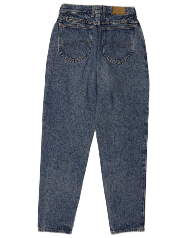 Lee Womens High Waist Tapered Jeans US 8 Medium W28 L29 Blue Cotton