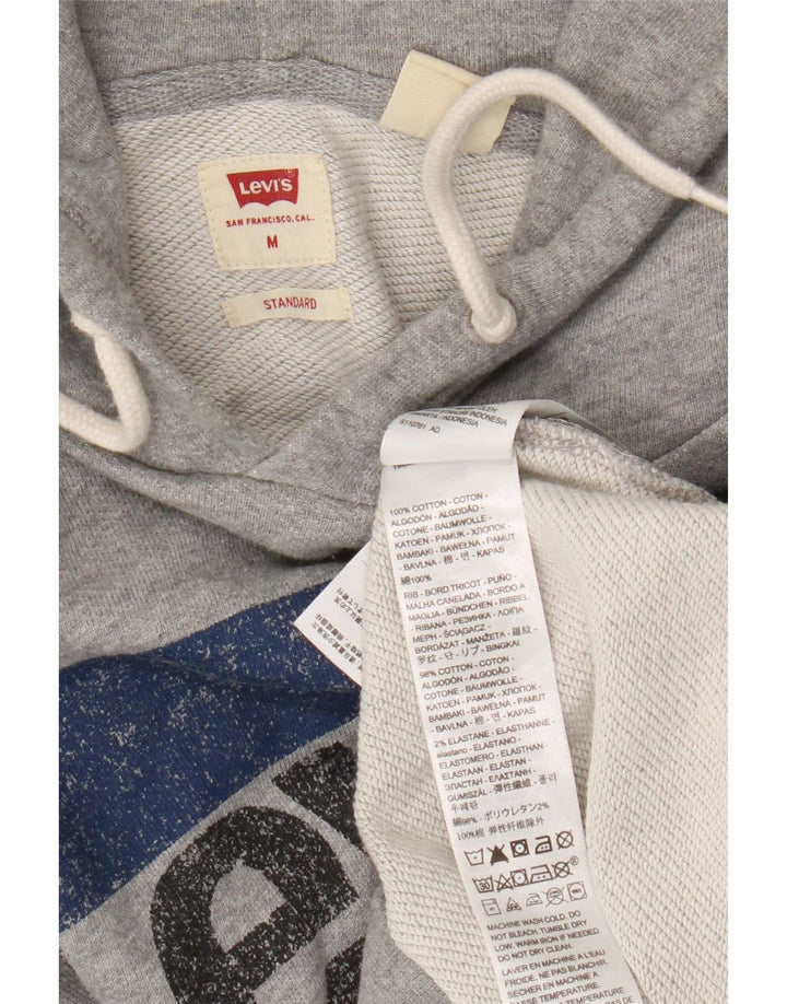 Ανδρικό Levi's Standard Graphic Hoodie Jumper Μεσαίο γκρι βαμβακερό