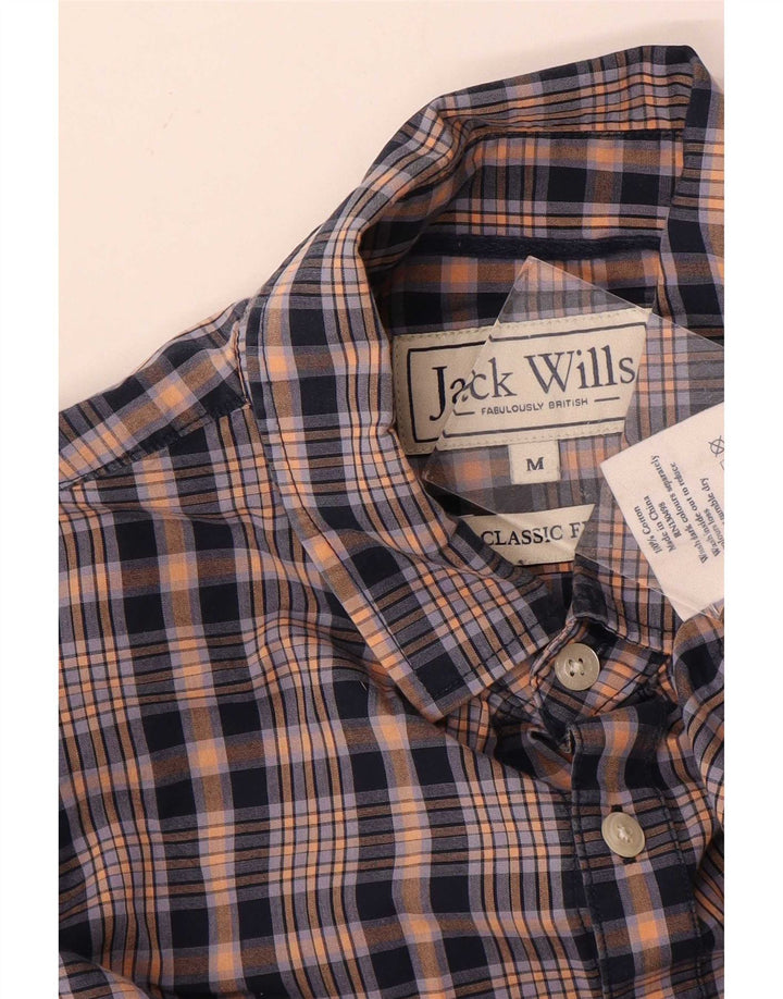 Jack Wills Ανδρικό πουκάμισο Classic Fit, μεσαίο μπλε βαμβακερό