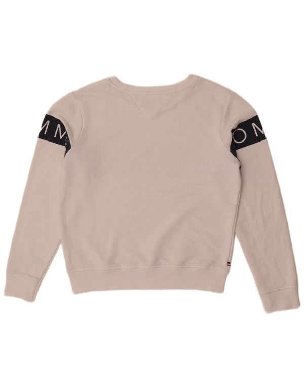 Γυναικεία φούτερ Tommy Hilfiger Jumper UK 14 Medium White Colourblock