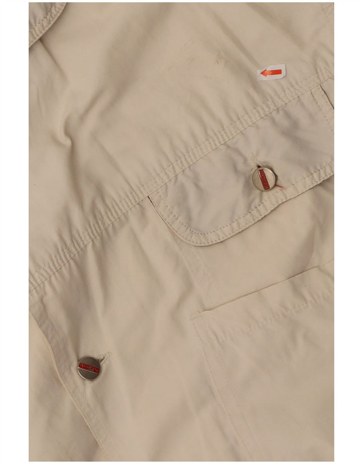 QUARRY Mens Utility Jacket UK 40 Large Off White Cotton