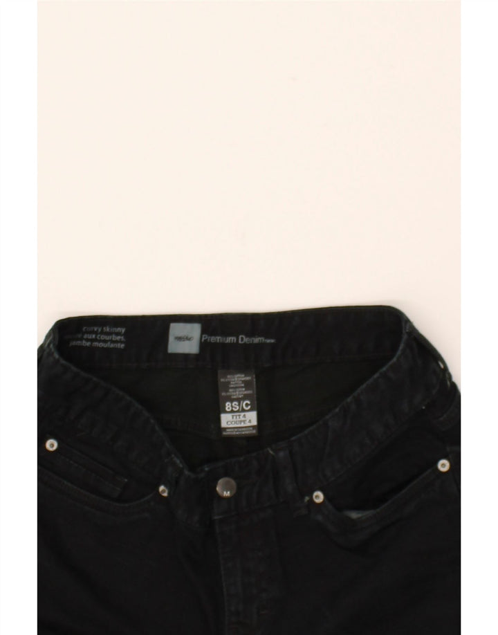 MOSSIMO Womens Curvy Skinny Jeans US 8 Medium W30 L29 Black Cotton Vintage Mossimo and Second-Hand Mossimo from Messina Hembry 