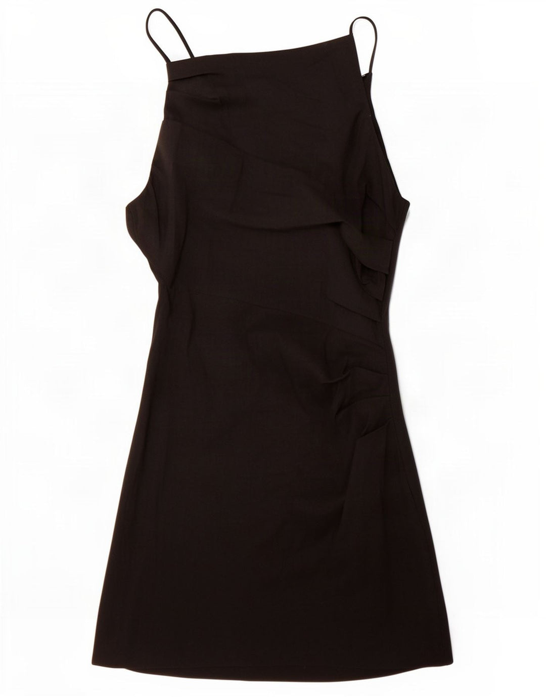 Zara Γυναικείο Slip Dress UK 12 Medium Μαύρο Λινό
