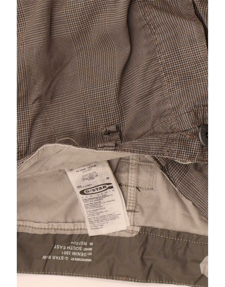 Ανδρικό σορτς Cargo G-Star W34 Large Grey Check Cotton