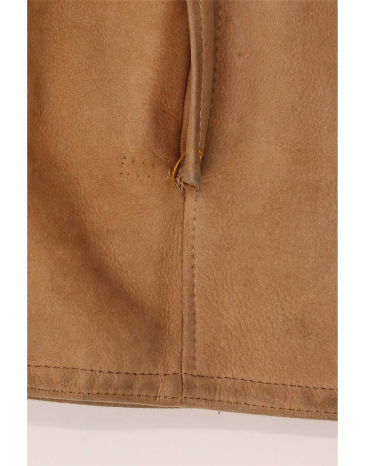 Vintage γυναικείο μπουφάν Shearling UK 12 Medium Beige