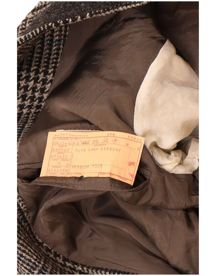 GIORGIO ARMANI Ανδρικό σακάκι σακάκι με 2 κουμπιά IT 50 Medium Grey Houndstooth