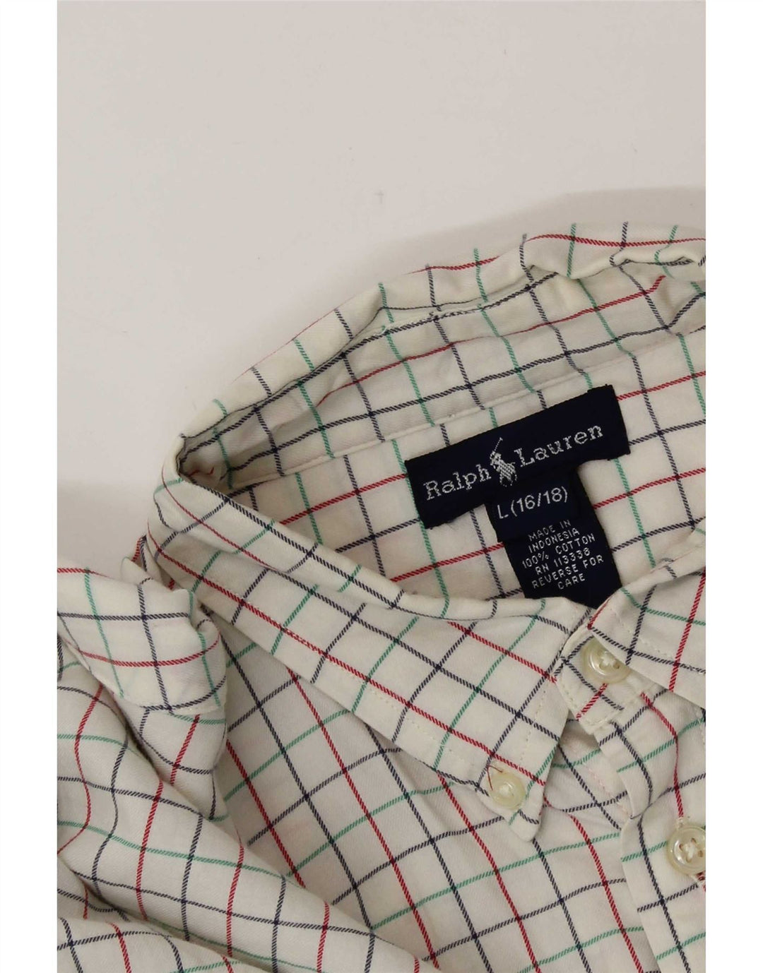 Ralph Lauren για αγόρι πουκάμισο 15-16 ετών Μεγάλο λευκό βαμβακερό