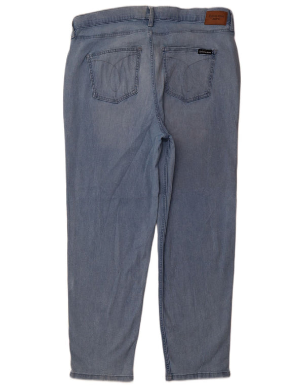 Calvin Klein Γυναικείο Crop Slim Τζιν US 16 Large W33 L26 Μπλε βαμβακερό