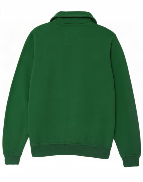 Ανδρικό φούτερ με φερμουάρ Crew Clothing Jumper XS Πράσινο βαμβακερό