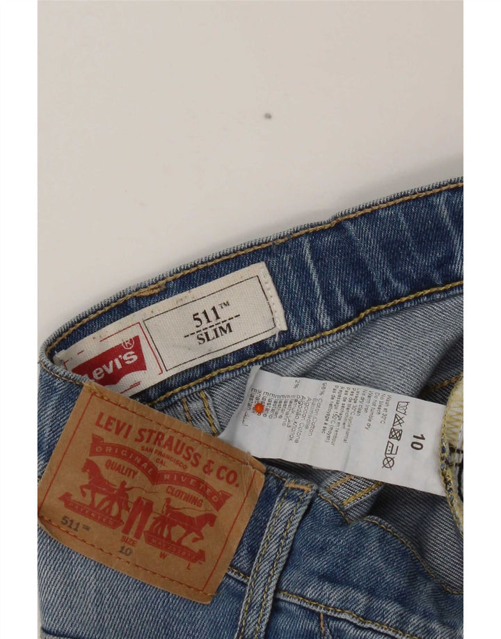 Levi's Boys 511 Slim τζιν σορτς 9-10 ετών W24 Μπλε βαμβακερό