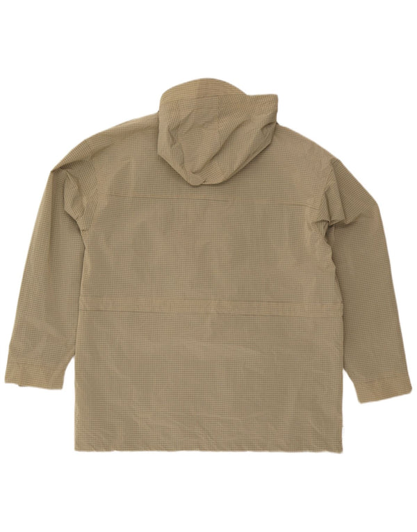 Element Ανδρικό μπουφάν βροχής με κουκούλα UK 40 Large Beige Check Polyamide