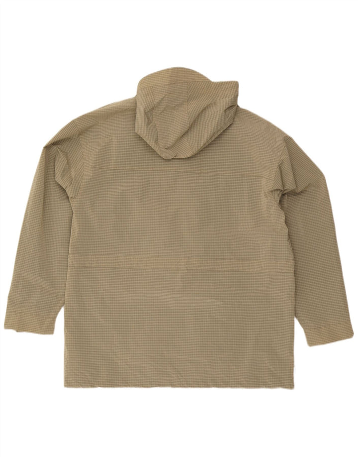 Element Ανδρικό μπουφάν βροχής με κουκούλα UK 40 Large Beige Check Polyamide