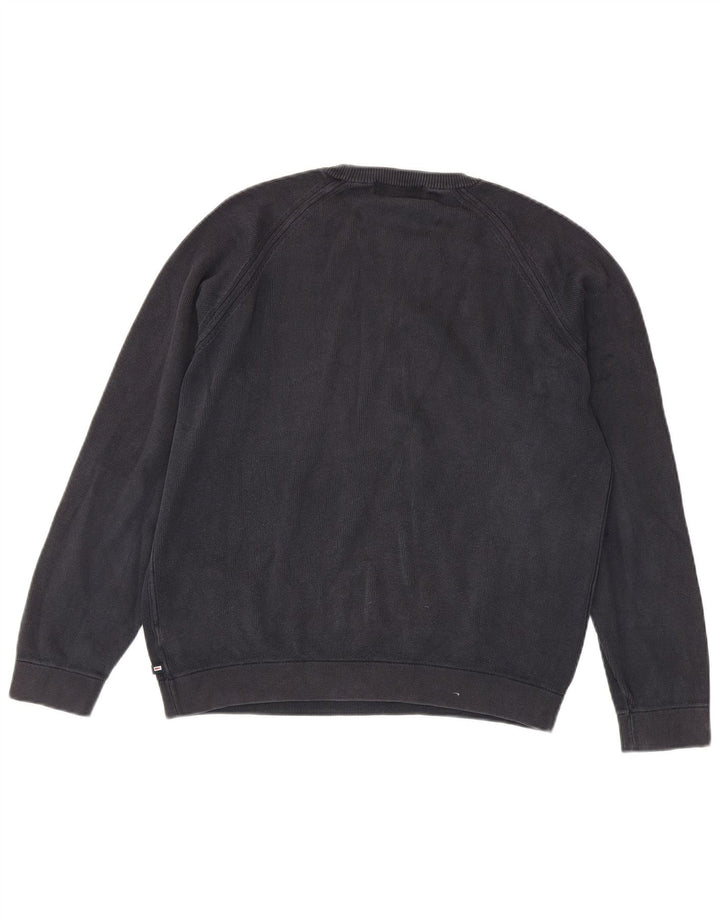 MARKS & SPENCER Ανδρικό φούτερ Μπλε Harbour Jumper Μικρό Navy Blue από βαμβάκι