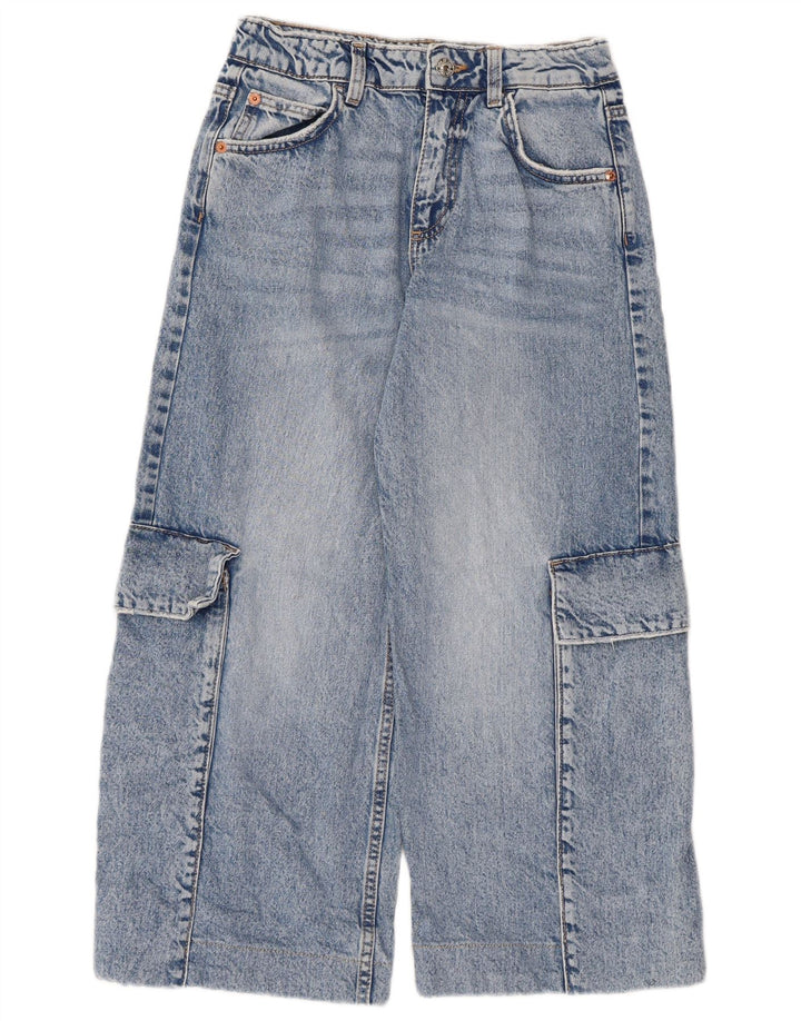 Zara Boys Cargo Capri Jeans 13-14 ετών W28 L22 Μπλε