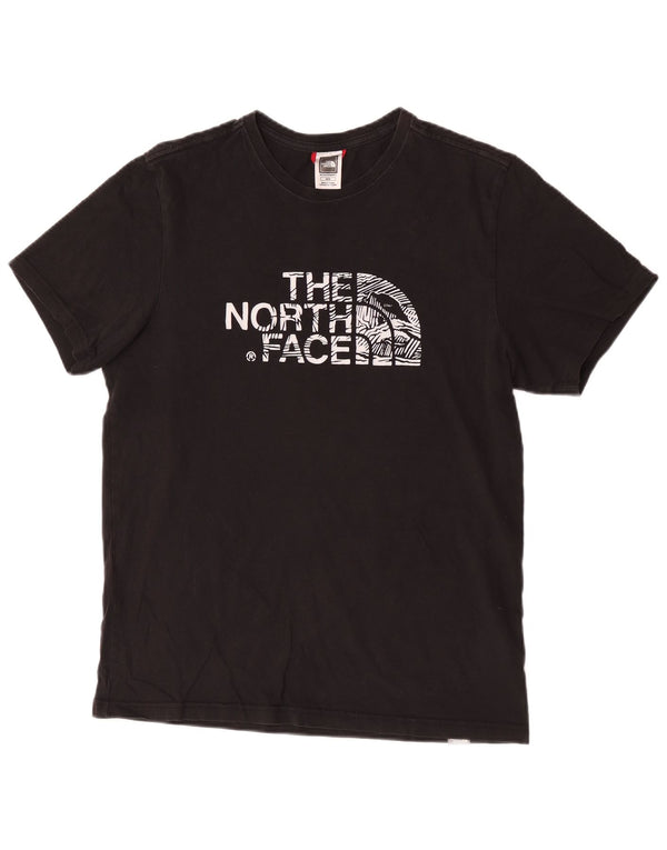 Ανδρικό γραφικό T-Shirt North Face Top Medium Black Cotton Sports