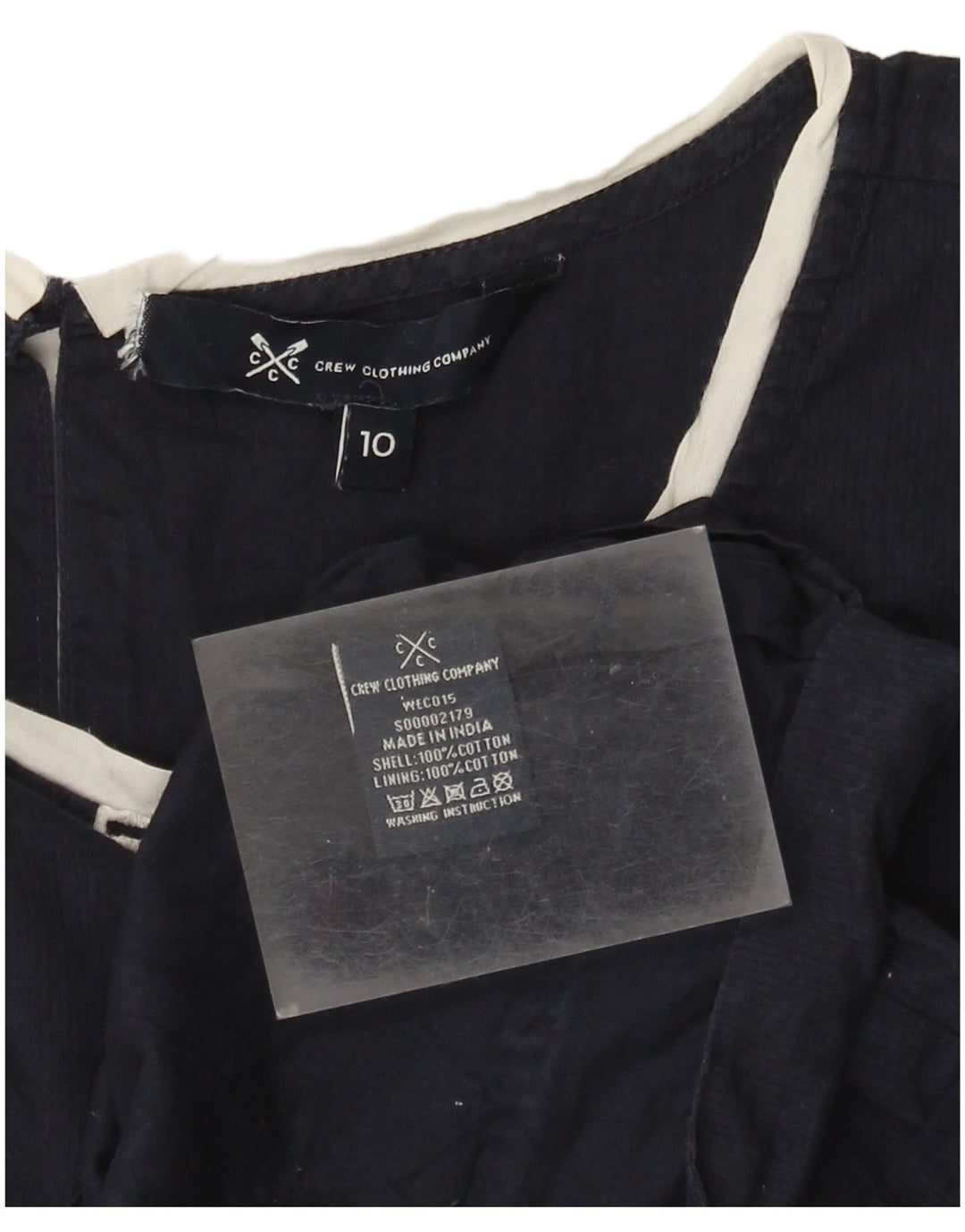 J. Crew Γυναικείο γιλέκο τοπ UK 10 Small Navy Blue Cotton