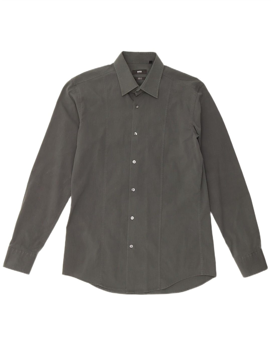 Ανδρικό πουκάμισο HUGO BOSS Slim Fit Μέγεθος 40 Μεσαίο πράσινο βαμβακερό