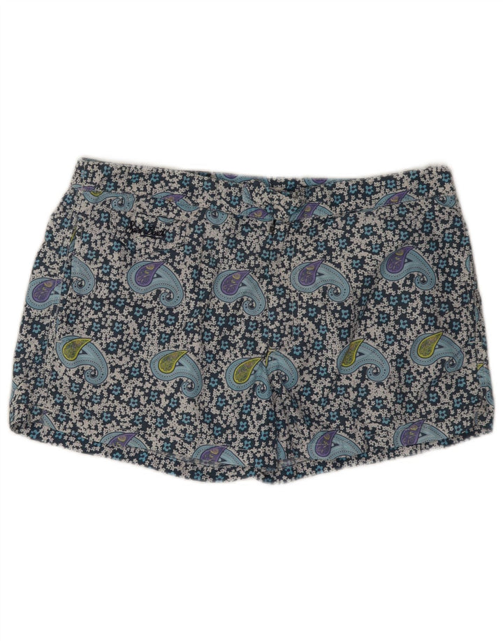 MC2 SAINT BARTH Ανδρικό σορτς κολύμβησης μεγάλο μπλε Paisley Polyamide