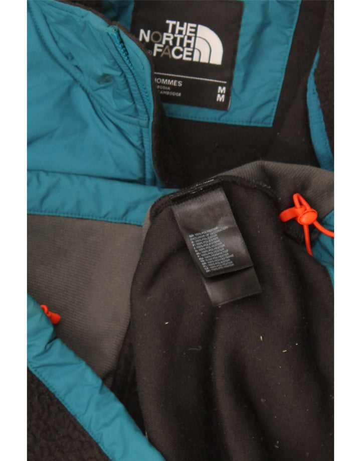 The North Face Mens Fleece Jacket UK 38 Medium Black Colourblock Polyester