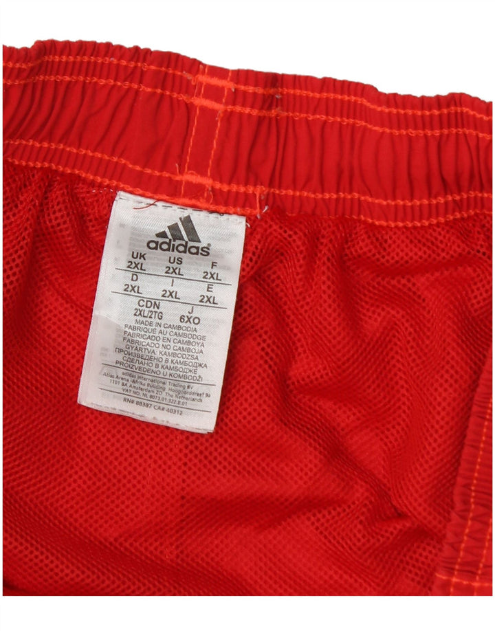 Ανδρικό αθλητικό σορτς Adidas 2XL κόκκινο πολυαμίδιο
