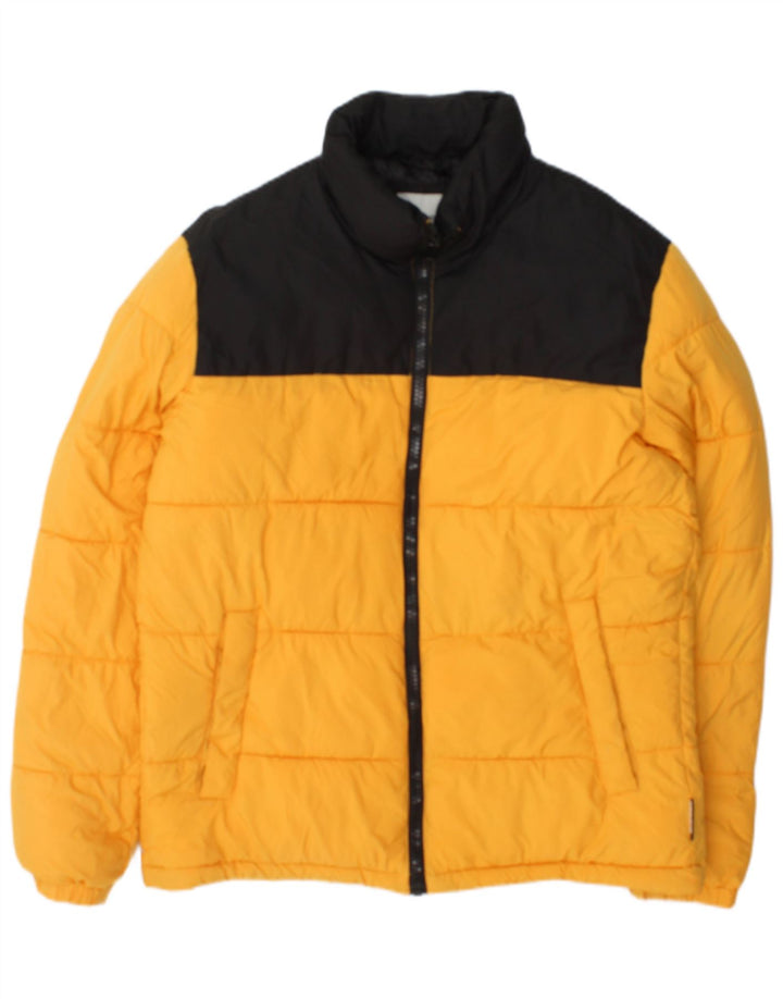 Jack & Jones Ανδρικό μπουφάν με επένδυση UK 38 Medium Yellow Colourblock
