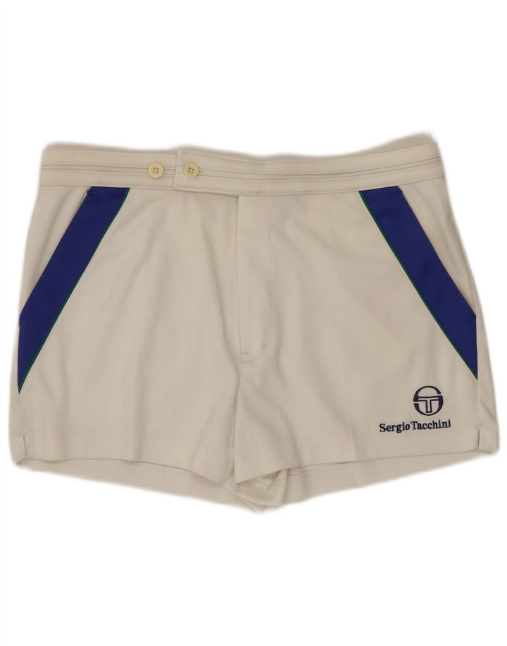 Sergio Tacchini Ανδρικό σορτς Chino IT 48 Medium W32 White Colourblock