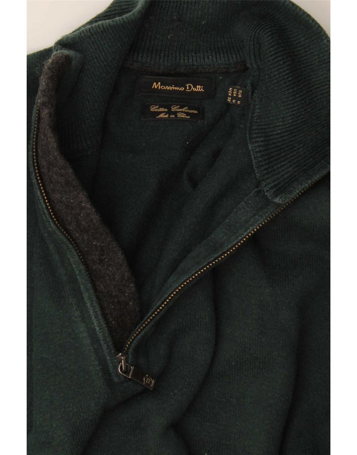 Ανδρικό πουλόβερ Massimo Dutti με φερμουάρ, μεσαίο βαμβακερό
