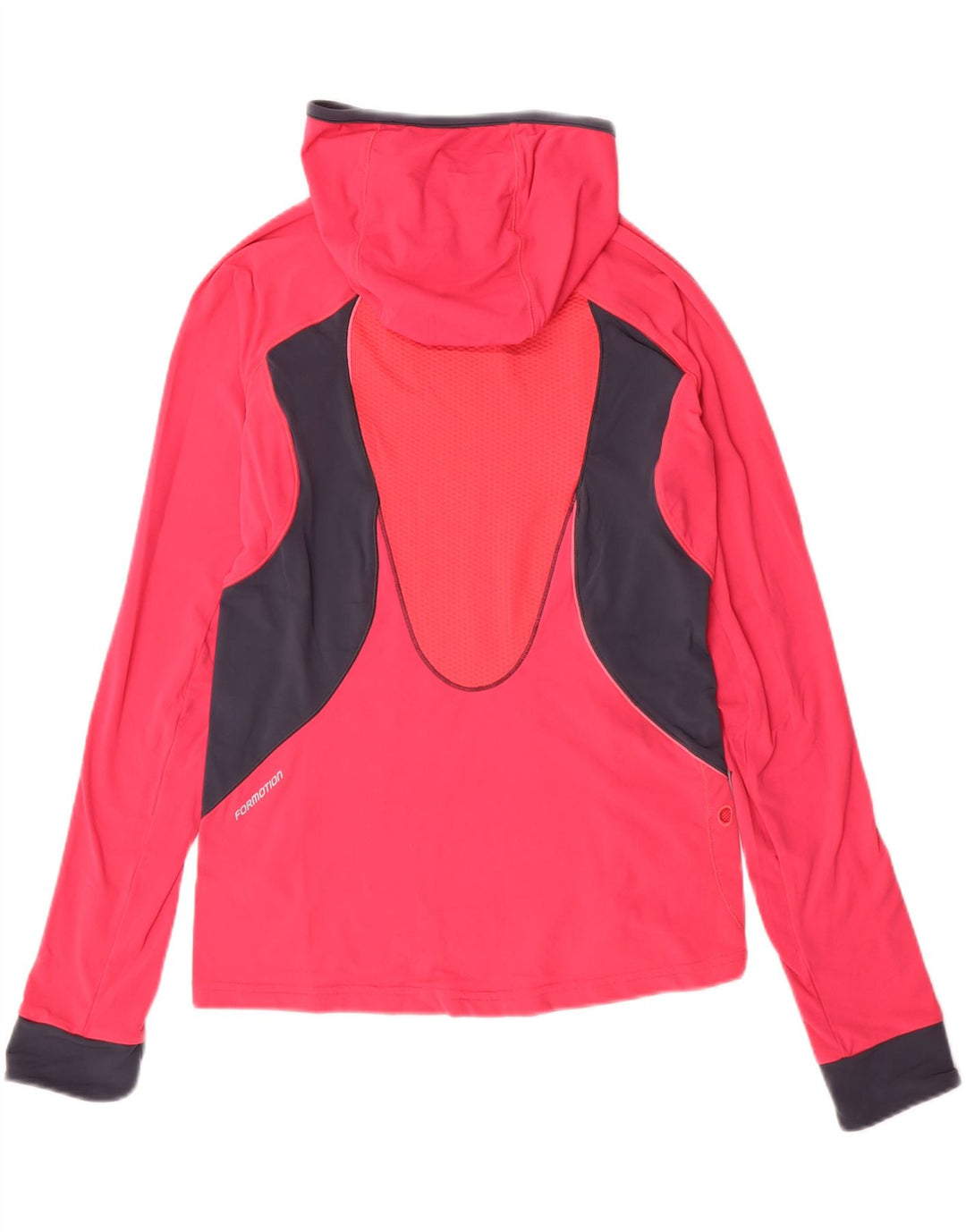 ADIDAS Womens Climacool Top Long Sleeve UK 10 Small Pink Colourblock