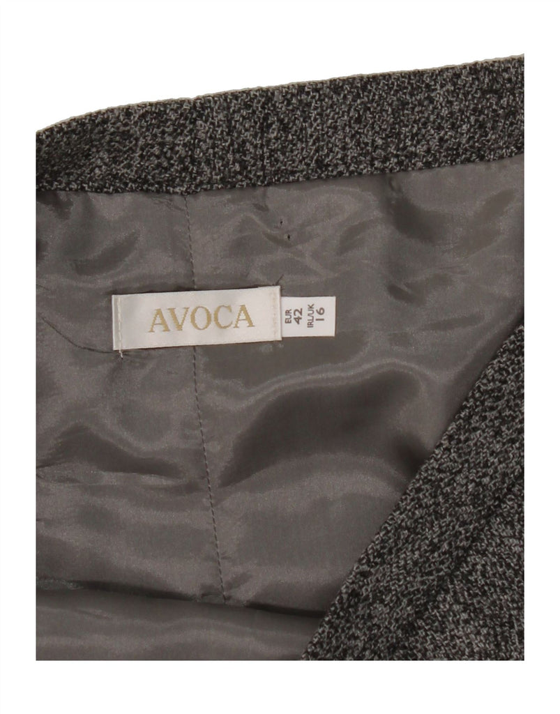 AVOCA Womens Maxi Skirt UK 16 Large W32  Grey Vintage Avoca and Second-Hand Avoca from Messina Hembry 
