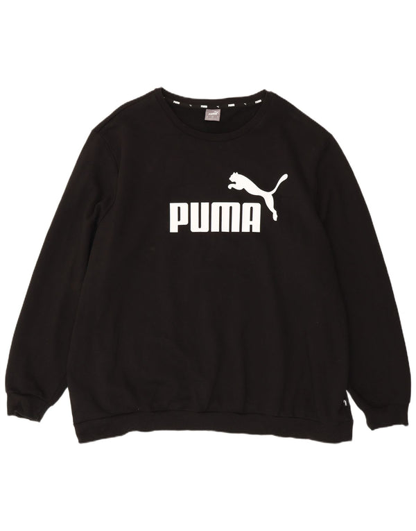 Ανδρικό γραφικό φούτερ Puma Jumper 4XL Μαύρο βαμβακερό
