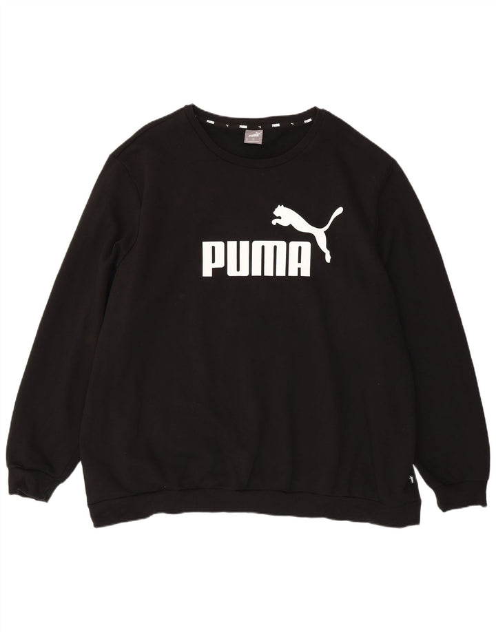 Ανδρικό γραφικό φούτερ Puma Jumper 4XL Μαύρο βαμβακερό