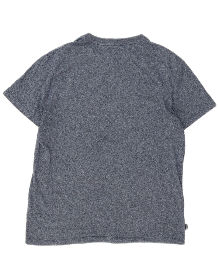 Ανδρικό T-Shirt SUPERDRY Top XL Navy Blue Flecked Cotton