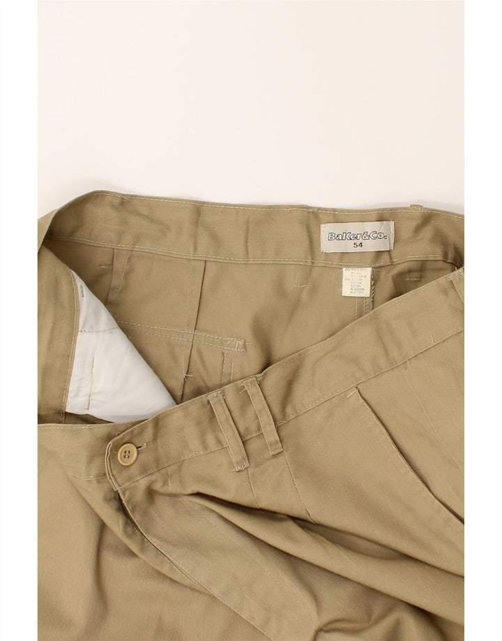 VINTAGE Mens Pegged Chino Shorts IT 54 2XL W36  Beige Polyester Vintage Vintage and Second-Hand Vintage from Messina Hembry 